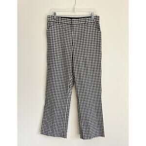 Lauren by Ralph Lauren Black & White Plaid Gingham Chino Pants Women's 8